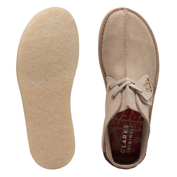 Clarks(r) Desert Trek hi 5o sand suede Chukka Boot main image 5